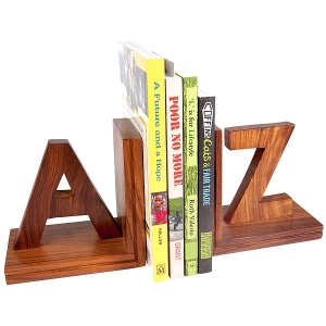 Serre livre AZ en bois massif