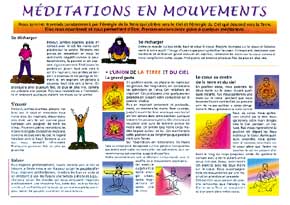 Planche méditation en mouvement (A4)