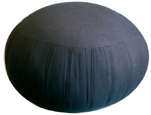 Zafu / Coussin de Méditation noir - h : 22 cm, diam : 30 cm